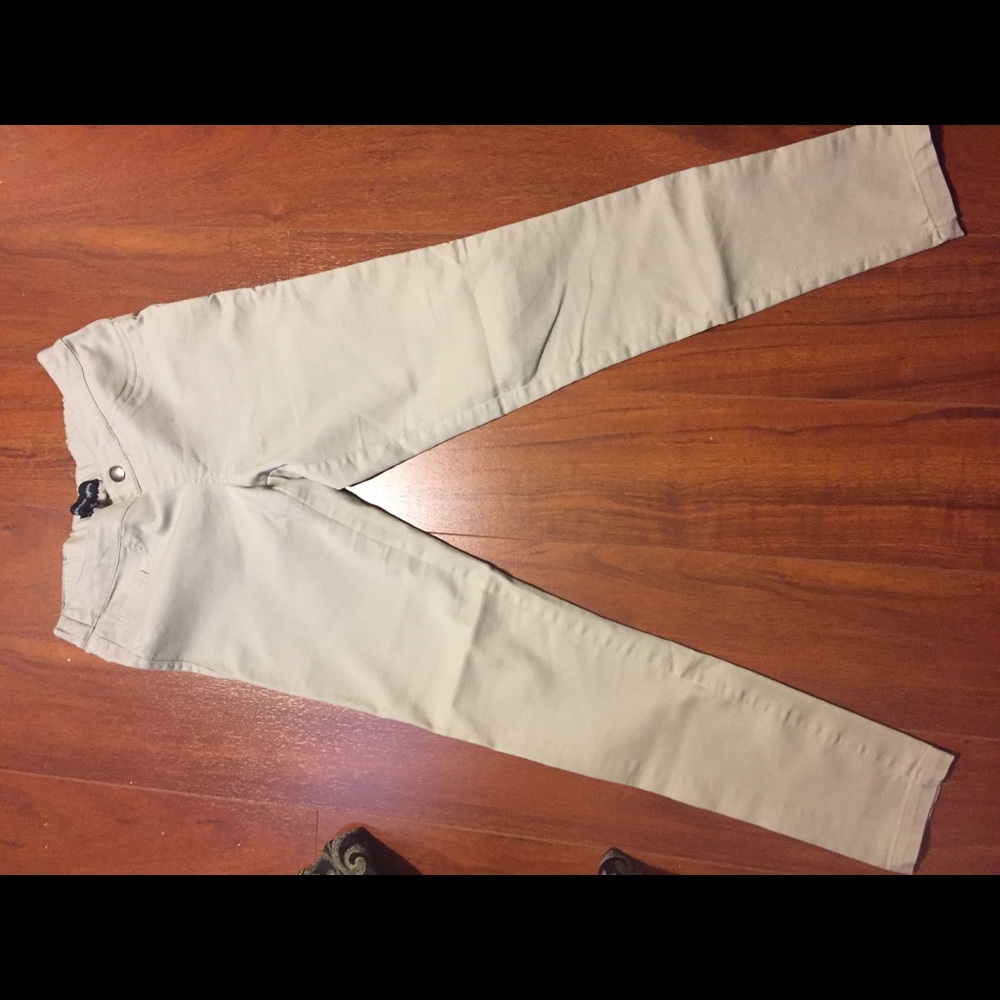 Khaki Stretchy pants